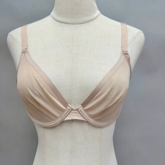 CUUP The Plunge Mesh Underwire Bra Size 36B in Taupe - Picture 2 of 16